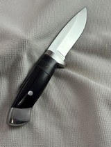 NEW Black Buffalo Horn and Micarta Fixed Blade & Sheath-Approx. 8-1/2 in. - 2 of 2