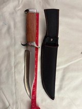 Custom Handmade New 12.5 inch Bowie Knife-Walnut & Custom Polished Finger Guard - 2 of 2