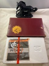 Display Quality Classis Python for Collectors -1989 Stainless 4 in. Colt Python w/2 sets of grips, Box & Docs - 2 of 18