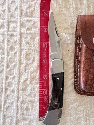 NEW WT Handmade Lockblade Bone Handles and Leather Sheath included - Image 4 of 6