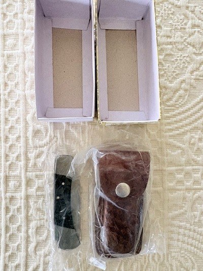 NEW WT Handmade Lockblade Bone Handles and Leather Sheath included - Image 1 of 6