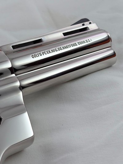 GORGEOUS 1981 Nickel Colt Python 4 in.-COLLECTOR QUALITY 99.99%-Box & Docs - Image 12 of 16