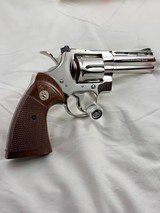 GORGEOUS 1981 Nickel Colt Python 4 in.-COLLECTOR QUALITY 99.99%-Box & Docs - Image 5 of 16