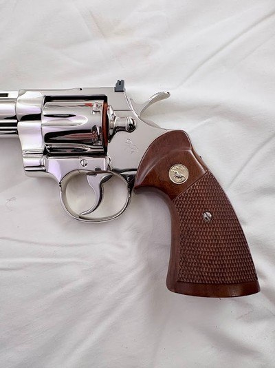 GORGEOUS 1981 Nickel Colt Python 4 in.-COLLECTOR QUALITY 99.99%-Box & Docs - Image 7 of 16