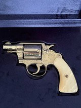 1 OF 1 ENGRAVED 1950 Nickel Colt Detective Special .38-Mother of Pearl-Custom Colt Presentation Case - Image 3 of 13