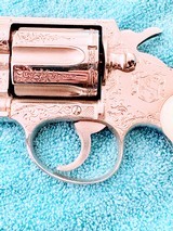 1 OF 1 ENGRAVED 1950 Nickel Colt Detective Special .38-Mother of Pearl-Custom Colt Presentation Case - Image 4 of 13
