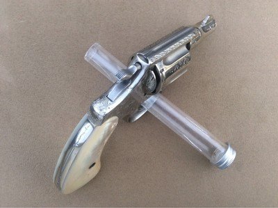 1 OF 1 ENGRAVED 1950 Nickel Colt Detective Special .38-Mother of Pearl-Custom Colt Presentation Case - Image 9 of 13