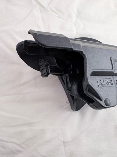 Like NEW Beretta 5.11 Series Tactical & Duty Thumb Drive OWB Multi Adjustable Holster - Image 4 of 4