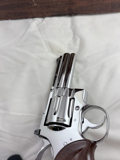 COLLECTORS-1974 Colt Python w/museum quality NICKEL FINISH including box and docs-Appears as NEW - Image 12 of 14