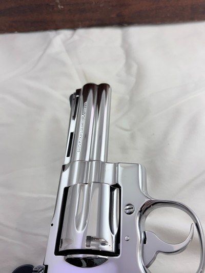 COLLECTORS-1974 Colt Python w/museum quality NICKEL FINISH including box and docs-Appears as NEW - Image 13 of 14