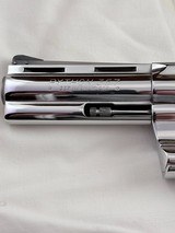 COLLECTORS-1974 Colt Python w/museum quality NICKEL FINISH including box and docs-Appears as NEW - Image 3 of 14