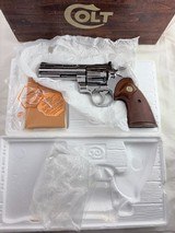 COLLECTORS-1974 Colt Python w/museum quality NICKEL FINISH including box and docs-Appears as NEW - Image 1 of 14