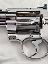 COLLECTORS-1974 Colt Python w/museum quality NICKEL FINISH including box and docs-Appears as NEW - Image 4 of 14