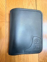 UNUSED Black Leather DeSantis Pocket Concealment Holster 5-1/4" x 4" - Image 2 of 2