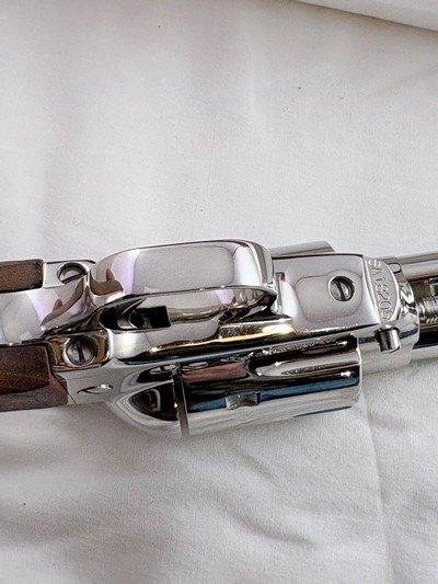 COLLECTORS-UNFIRED IN THE BOX 1979 Colt SAA .45 7.5"-NICKEL FINISH 99.99% - Image 9 of 12
