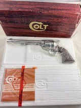 COLLECTORS-UNFIRED IN THE BOX 1979 Colt SAA .45 7.5"-NICKEL FINISH 99.99% - Image 1 of 12