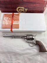 COLLECTORS-UNFIRED IN THE BOX 1979 Colt SAA .45 7.5"-NICKEL FINISH 99.99% - Image 2 of 12