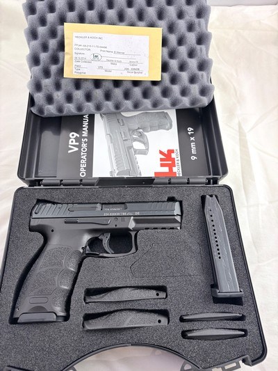 Like New H&K VP9 In Box-Fiber Optic Sites - Image 1 of 9