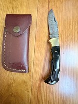 NEW Folding Handmade DAMASCUS Pocket Knife-7 inch overall length - Image 4 of 9