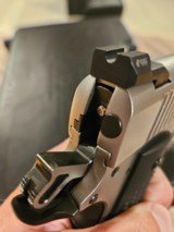 Ruger SR1911 Stainless Commander 4.25in 45 cal barely used with Wilson Combat grips, Night Fision sights - 9 of 10