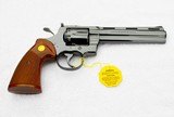 PRISTINE COLT PYTHON 357 MAGNUM, 6” ROYAL BLUE, LNIB, NO TURN LINE ON CYLINDER, ORIGINAL BOX & LITERATURE - California Buyers Encouraged! - 4 of 15