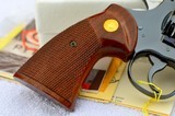 PRISTINE COLT PYTHON 357 MAGNUM, 6” ROYAL BLUE, LNIB, NO TURN LINE ON CYLINDER, ORIGINAL BOX & LITERATURE - California Buyers Encouraged! - 6 of 15