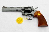 PRISTINE COLT PYTHON 357 MAGNUM, 6” ROYAL BLUE, LNIB, NO TURN LINE ON CYLINDER, ORIGINAL BOX & LITERATURE - California Buyers Encouraged! - 5 of 15