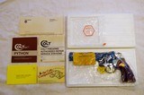 PRISTINE COLT PYTHON 357 MAGNUM, 6” ROYAL BLUE, LNIB, NO TURN LINE ON CYLINDER, ORIGINAL BOX & LITERATURE - California Buyers Encouraged! - 12 of 15