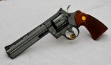 PRISTINE COLT PYTHON 357 MAGNUM, 6” ROYAL BLUE, LNIB, NO TURN LINE ON CYLINDER, ORIGINAL BOX & LITERATURE - California Buyers Encouraged! - 3 of 15