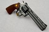 PRISTINE COLT PYTHON 357 MAGNUM, 6” ROYAL BLUE, LNIB, NO TURN LINE ON CYLINDER, ORIGINAL BOX & LITERATURE - California Buyers Encouraged! - 2 of 15