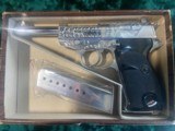 Scarce Walther Factory Silver Plated Engraved 9mm - 12 of 12
