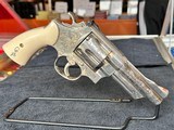 S&W 27-2 ..357 General Patton Commemorative .357 Silver plated engraved pistol - 1 of 15