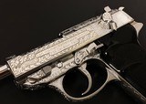 Very Rare
consecutive serial Walther P38 factory silver plated engraved pistols - 8 of 13
