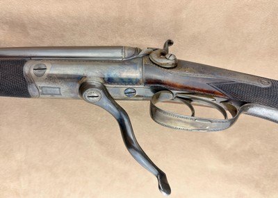Cased English J Beattie & Co Double Rifle .450 BPE - Image 11 of 15