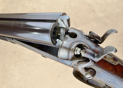 Cased English J Beattie & Co Double Rifle .450 BPE - Image 9 of 15
