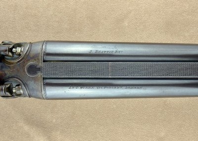 Cased English J Beattie & Co Double Rifle .450 BPE - Image 8 of 15