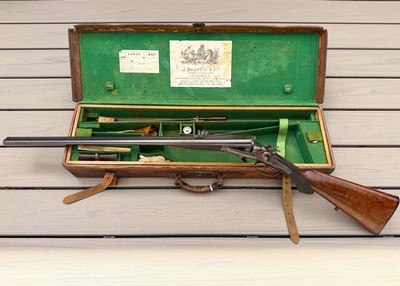 Cased English J Beattie & Co Double Rifle .450 BPE - Image 1 of 15