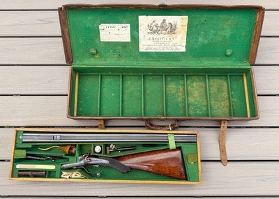 Cased English J Beattie & Co Double Rifle .450 BPE - Image 2 of 15