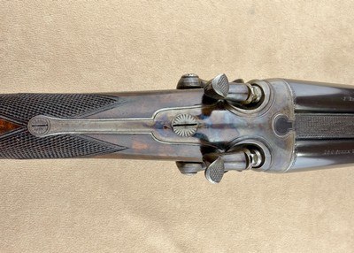 Cased English J Beattie & Co Double Rifle .450 BPE - Image 7 of 15