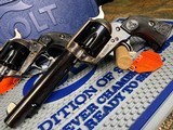 2 Colt Single Action Army 5.5" .45 Colt Case Hardened p1850 SAA NEW IN BOX CONSECUTIVE SERIAL NUMBERS - 7 of 20