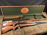 WEATHERBY MARK V WYOMING GOLD AND SILVER EDITION MATCHING SERIAL # 37 OF 200 BLUED BOLT ACTION RIFLE – 300 WEATHERBY MAGNUM