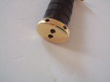 JEAN TANAZACQ BIG GAME BOW HUNTER BLACK MICARTA HANDLE BRASS FITTINGS- A MIGHTY KNIFE-ONE-OF-A-KIND - 4 of 6