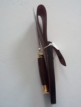 Jean Tanazacq famous French Knifemaker vintage model TRONÇAY1 in mint condition.walnut handle brass guard - 6 of 6
