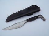 James L. Batson,Jr.Black Beauty A Horsehead Bowie Knife No.12 Damascus Steel 1st Horsehead Pommel forged from Damascus - 6 of 6
