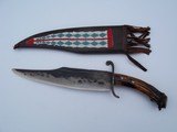 James L. Batson, Jr.Southwest "Alamo " Bowie Iron Guard With Half Penny Finial & Flat Balls Terminal Red Cedar Wood - 1 of 5
