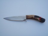 James L. Batson "TAR HEEL" An Old American Drop Point Knife Carved "Blackbeard" Pirate By Paul Grussenmeyer 1992 - 2 of 6