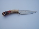 James L. Batson "TAR HEEL" An Old American Drop Point Knife Carved "Blackbeard" Pirate By Paul Grussenmeyer 1992 - 1 of 6