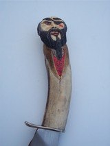 James L. Batson "TAR HEEL" An Old American Drop Point Knife Carved "Blackbeard" Pirate By Paul Grussenmeyer 1992 - 4 of 6
