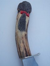 James L. Batson "TAR HEEL" An Old American Drop Point Knife Carved "Blackbeard" Pirate By Paul Grussenmeyer 1992 - 5 of 6