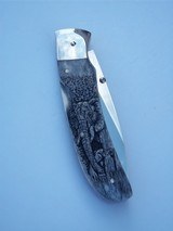 Joseph Prince Folding Knife Giraffe Bone Handle Double Sided Carvings One of A Kind - Never Reproduced
A Masterpiece Knife! - 4 of 4